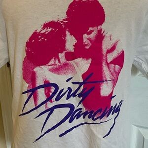 White and Pink Dirty Dancing Graphic T-Shirt